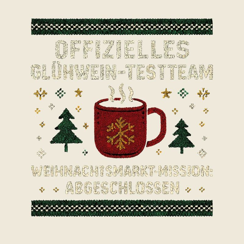 Équipe de test de vin chaud, héros du marché de Noël