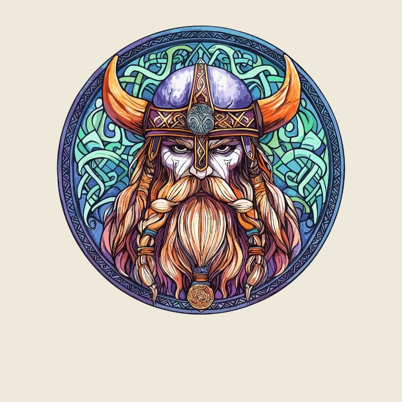 Cercle rond du guerrier viking