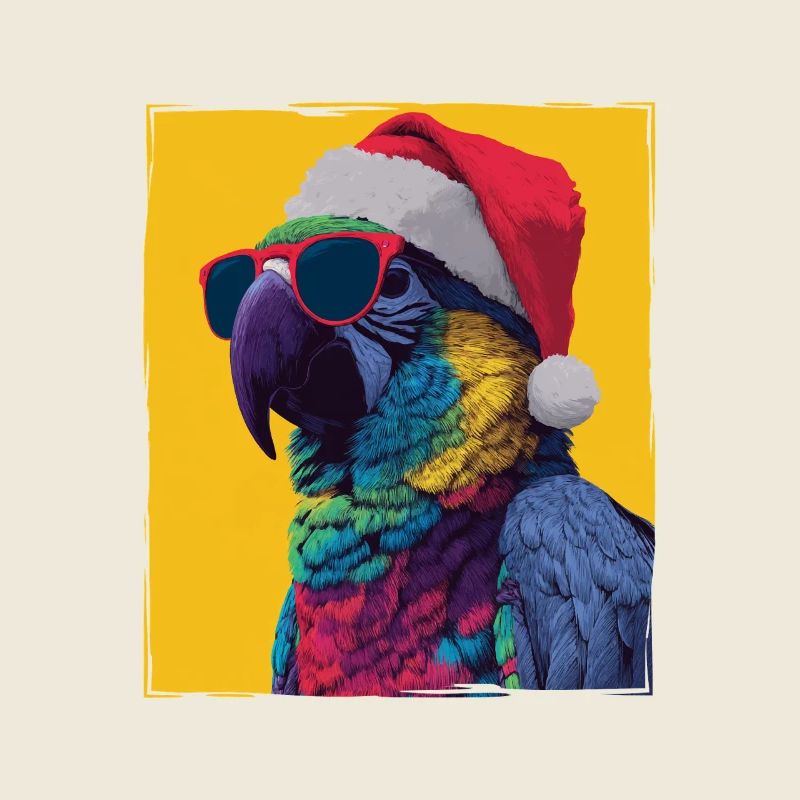 Portrait de Noël du Perroquet