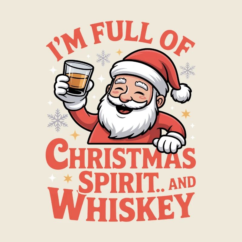 Weihnachts-Whiskey-Weihnachtsgeist