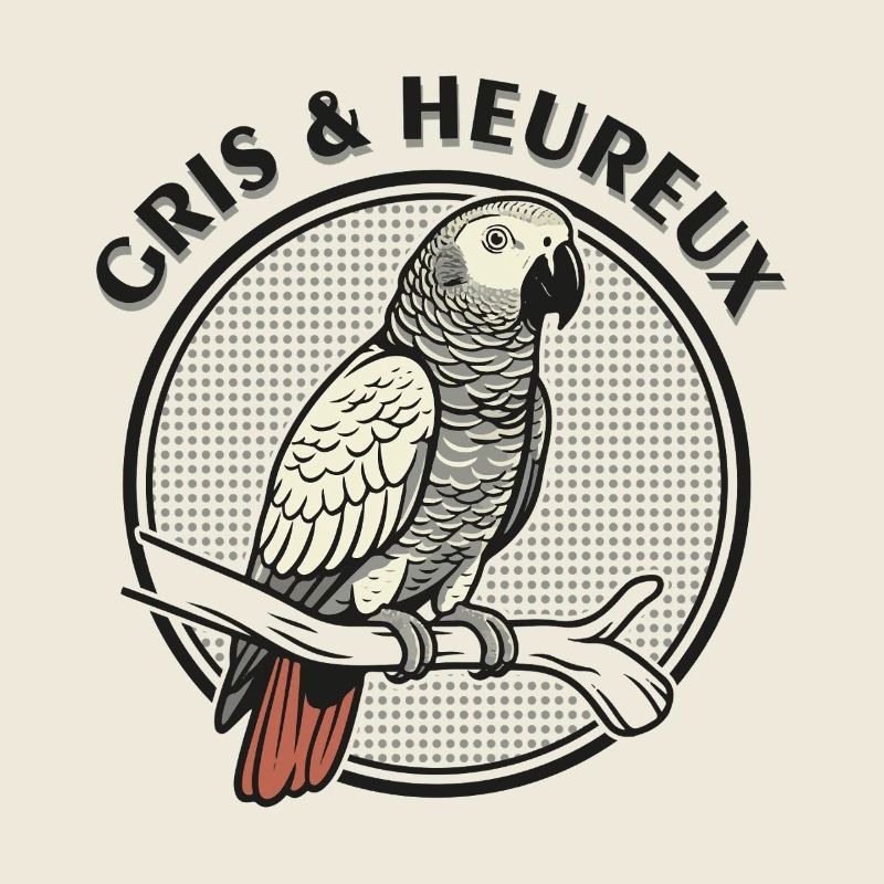 GREY & Happy Parrot – Gabon Grey