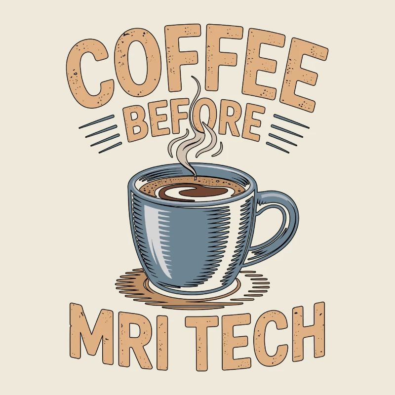 Technicien IRM Café avant le radiographe Amateur de café