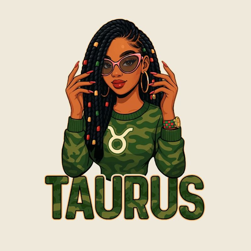 Taurus Queen – Loc'd Afro Girl Grounded Power