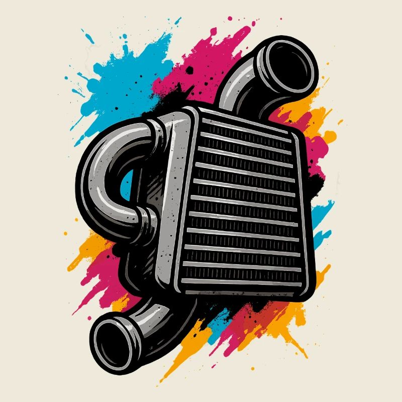 Intercooler néon, chemise Turbo Tuning