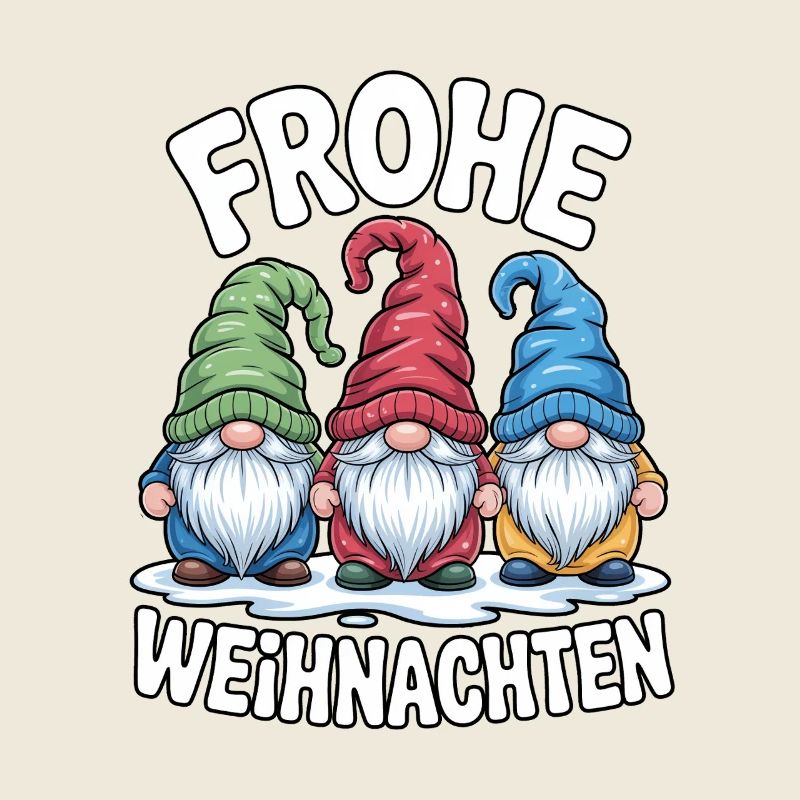 Joyeux Trio de Noël Gnome