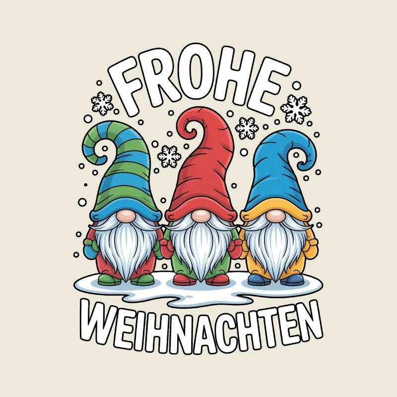 Joyeux Trio de Noël Gnome