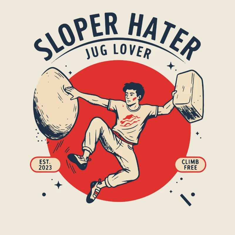 Sloper Hater Jug Lover Grimper Style Humour Design