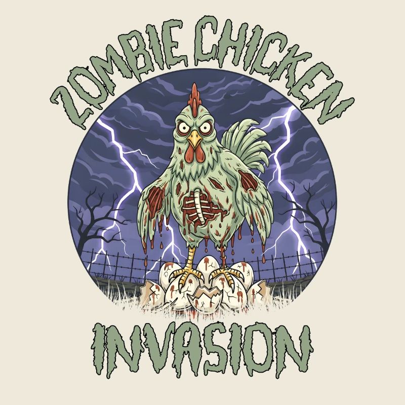 Invasion du poulet zombie