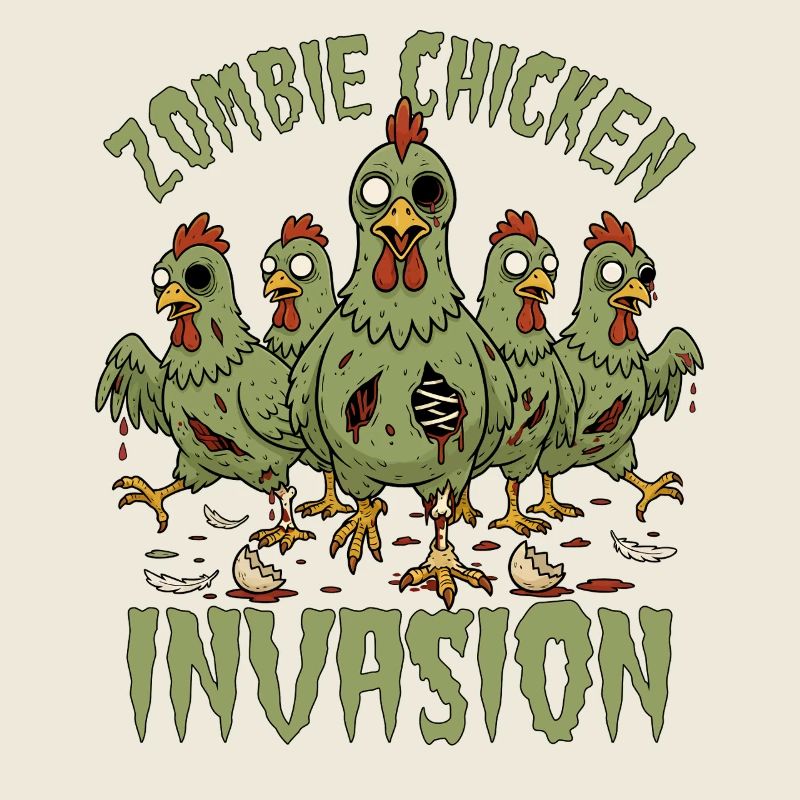 Invasion du poulet zombie