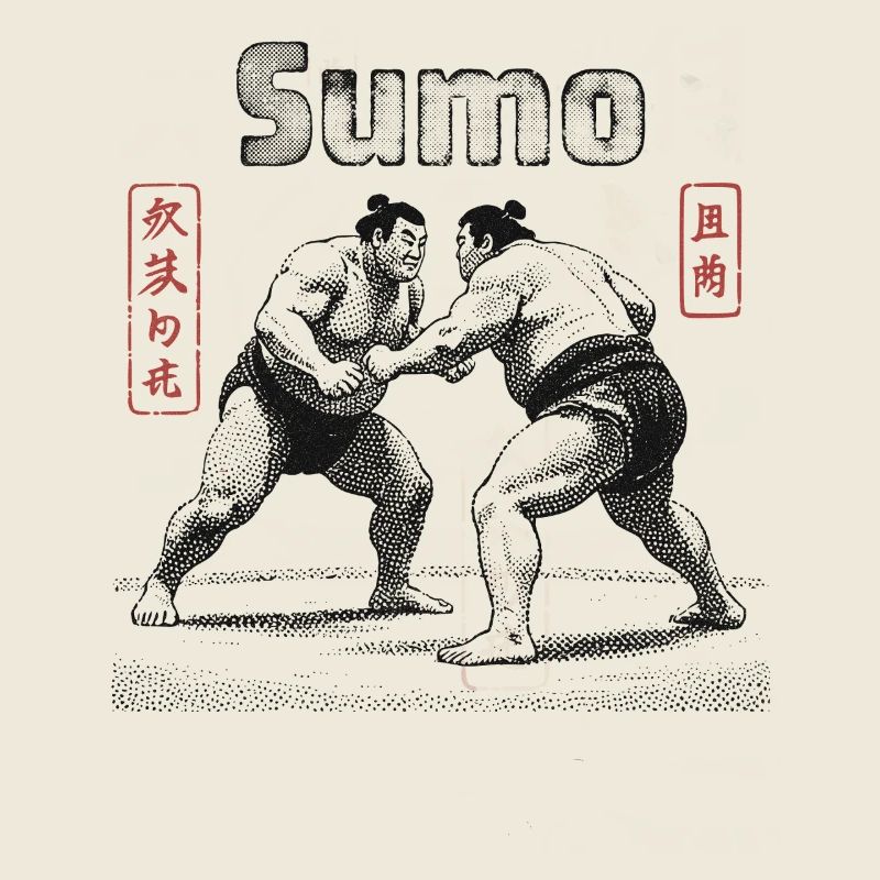 Japanische Sumo Kämpfer 