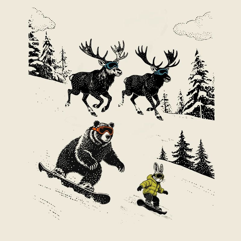 Wintertiere auf der Piste