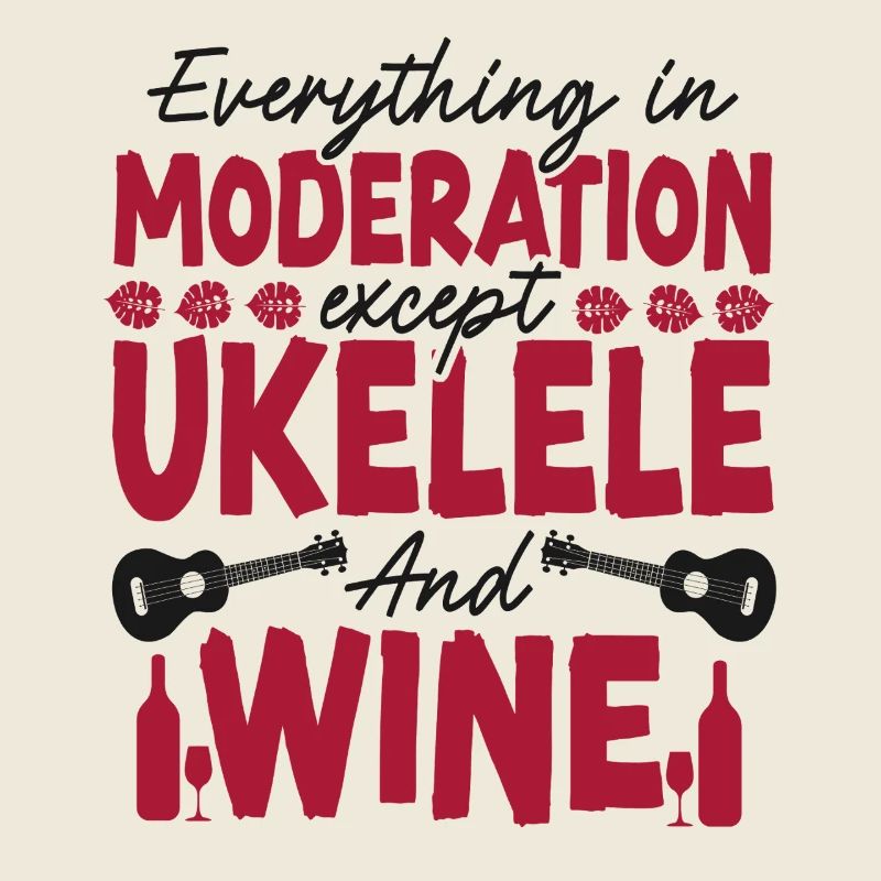 Hawaiian Ukulele Uke Wine