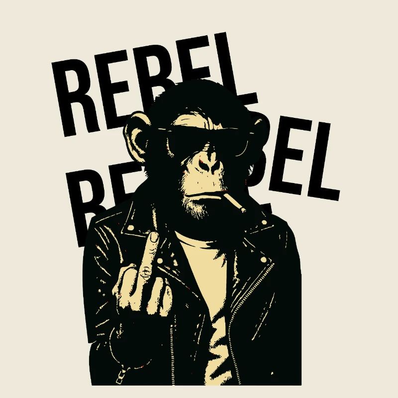 Simie rebelle en cuir