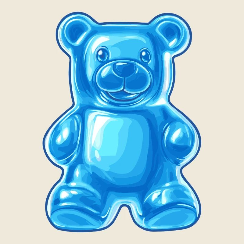 Blauer Gummibär