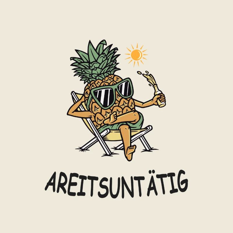 Inactivité – Ananas drôle en mode vacances