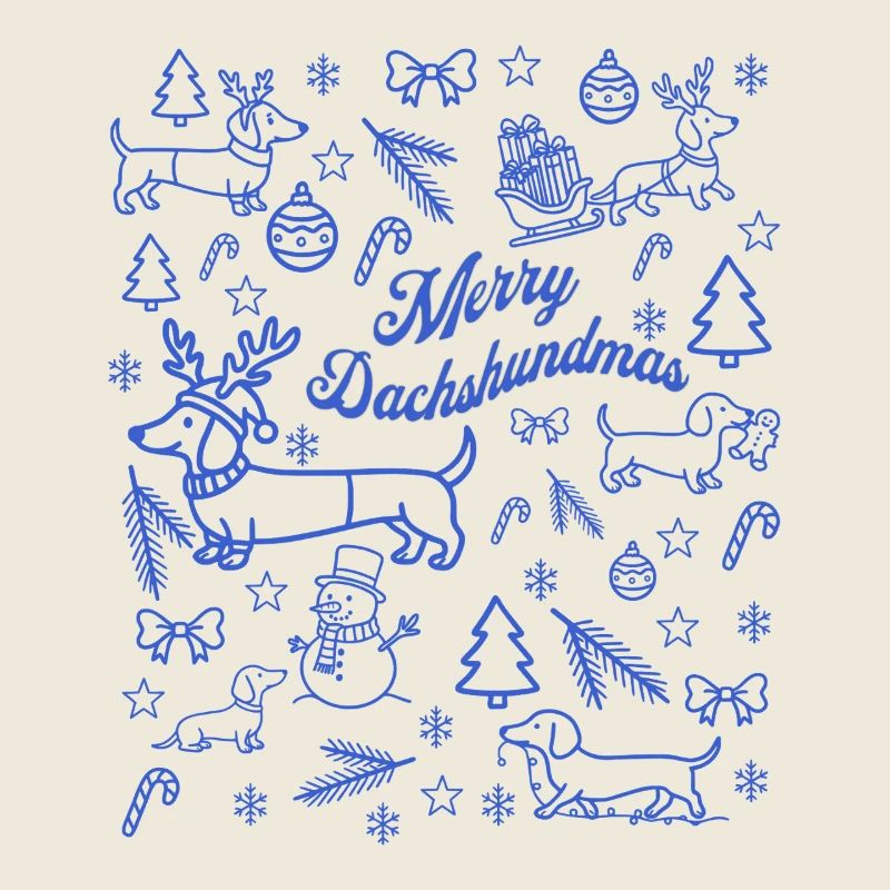 Patron de Noël Teckel
