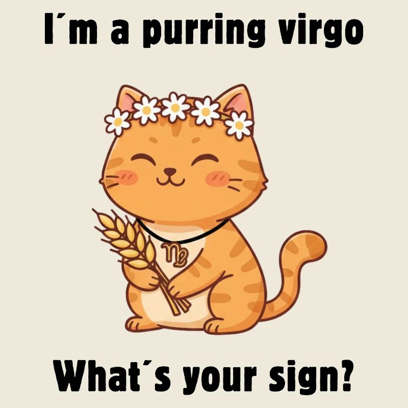Sternzeichen Jungfrau Katze – Cute Virgo Cat