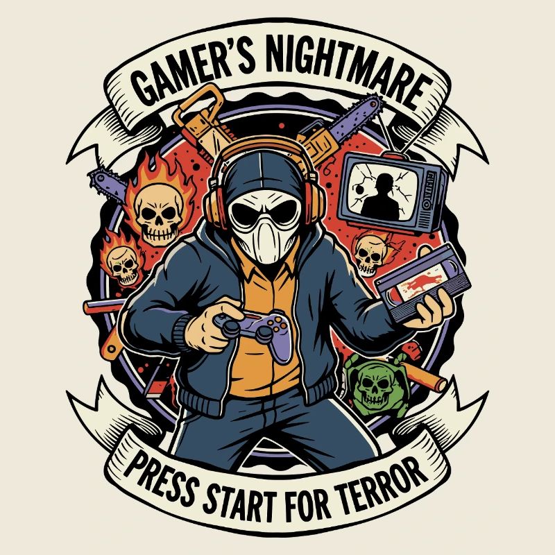 Gamer Drück Start Terror