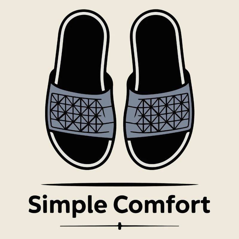 Sandales à sangles géométriques Confort Simple
