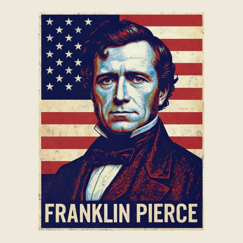 Affiche vintage de Franklin Pierce