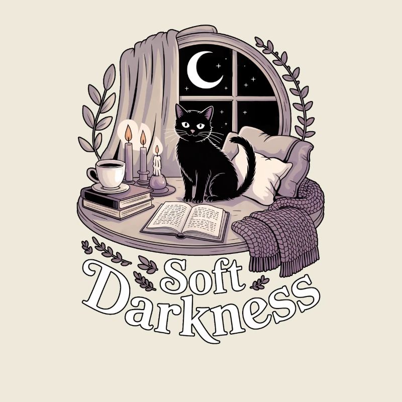 Soft Darkness Cozy Goth Cat