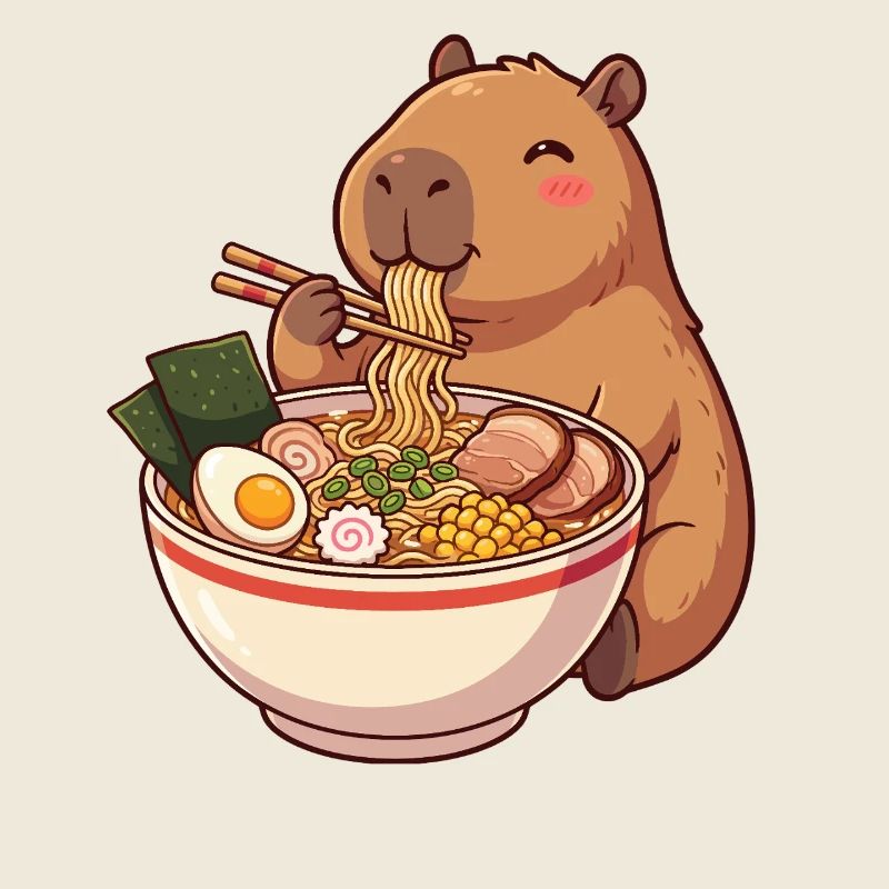 Kawaii Capybara Ramen