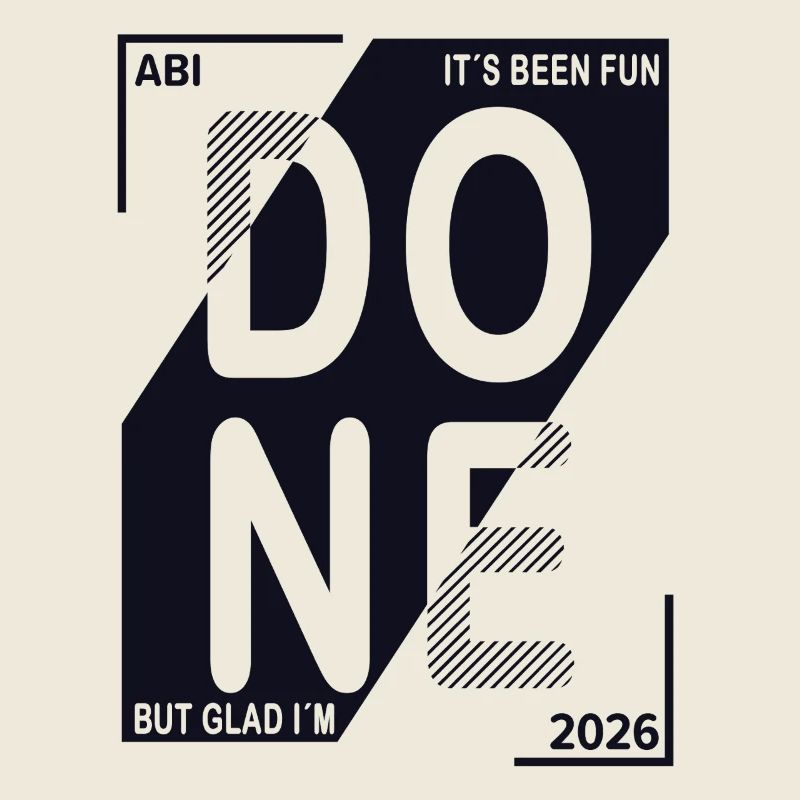 Done 2026 – Abi geschafft Design