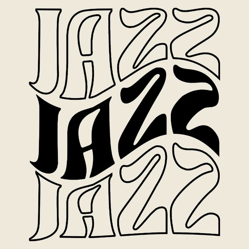 Conception audacieuse du logo de la musique jazz
