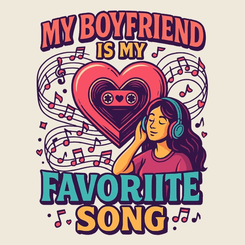 Chanson d’amour de petit ami de la Saint-Valentin, romance musicale
