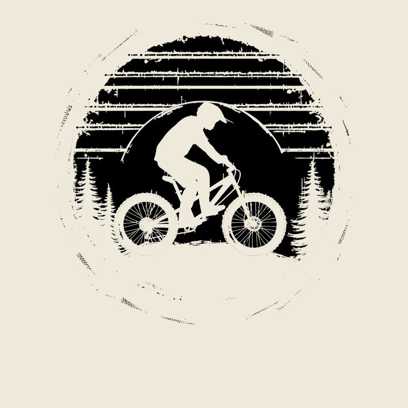 Mountainbiking Illustration