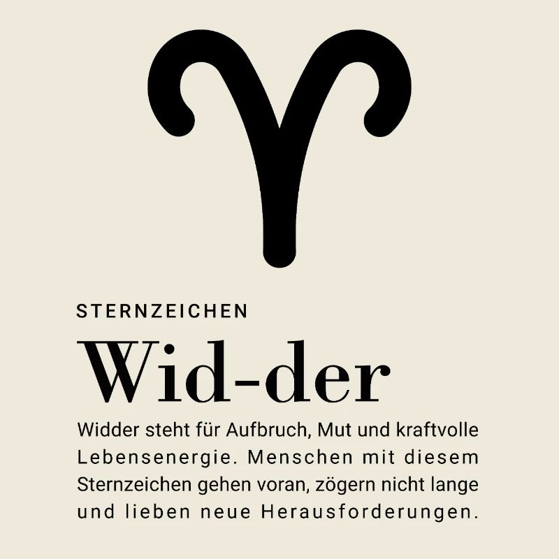 Zodiac sign Aries