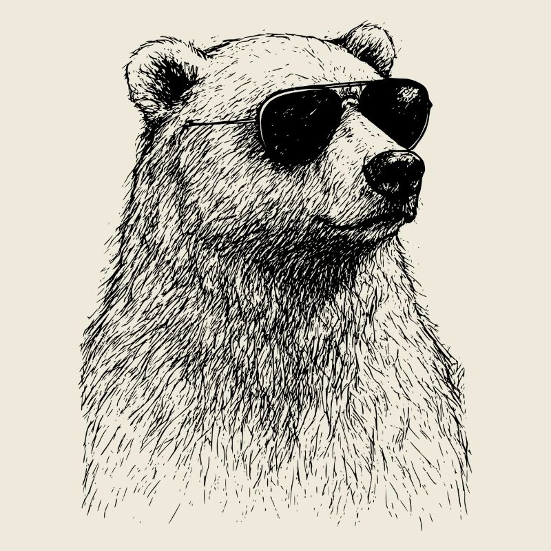 Cooler Eisbär