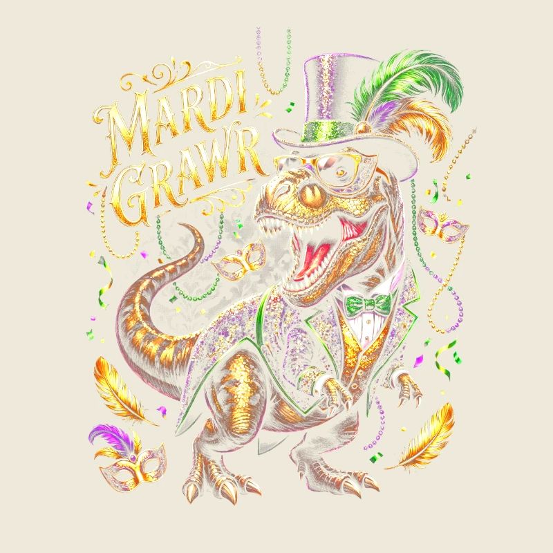 Mardi Gras Dino Mask Cult