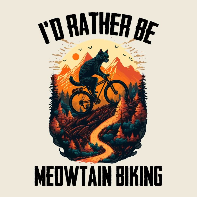 Ich wäre lieber Meowtain Biker