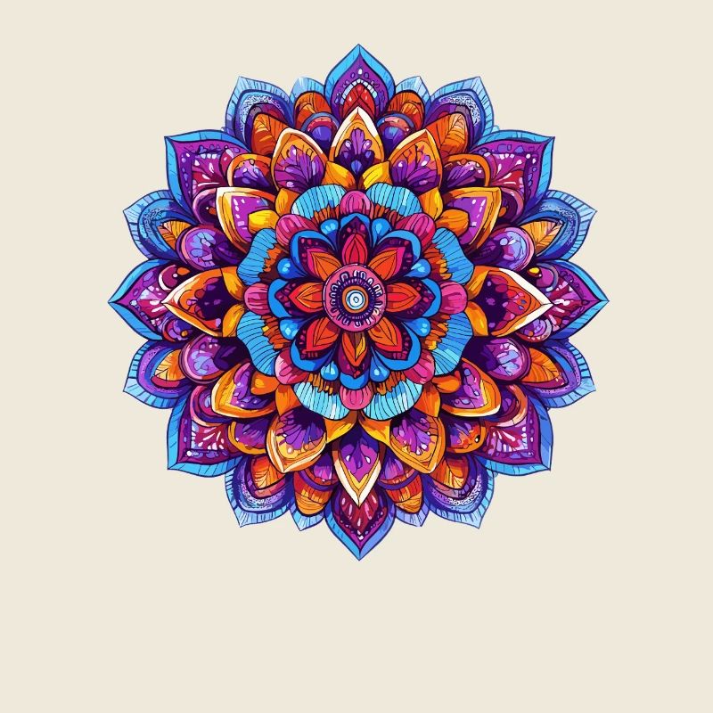 Regenbogen Mandala Kaleidoskop