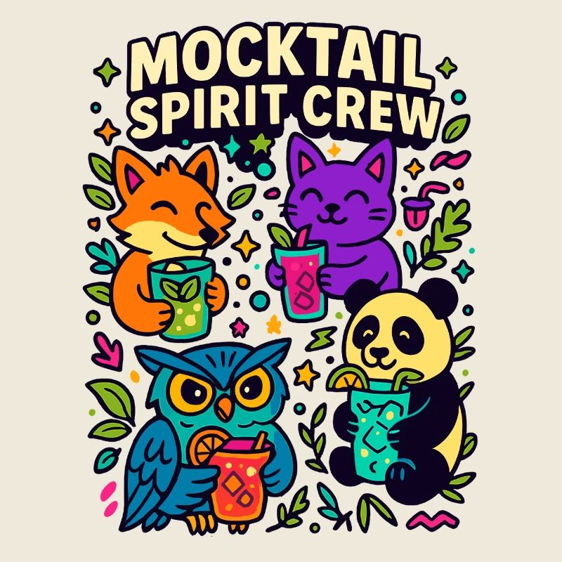 Mocktail Spirit Crew, Cute Animals