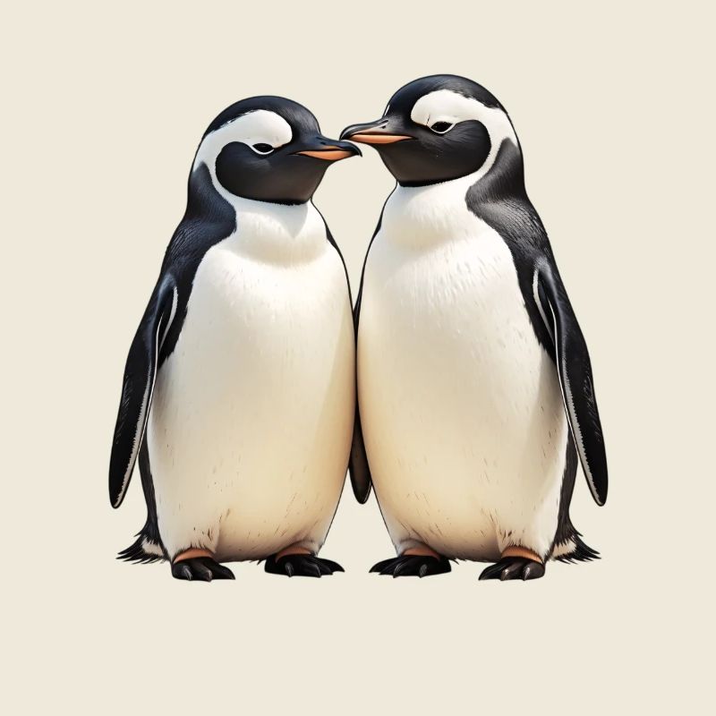 Kuschelpinguin-Duo im Blick