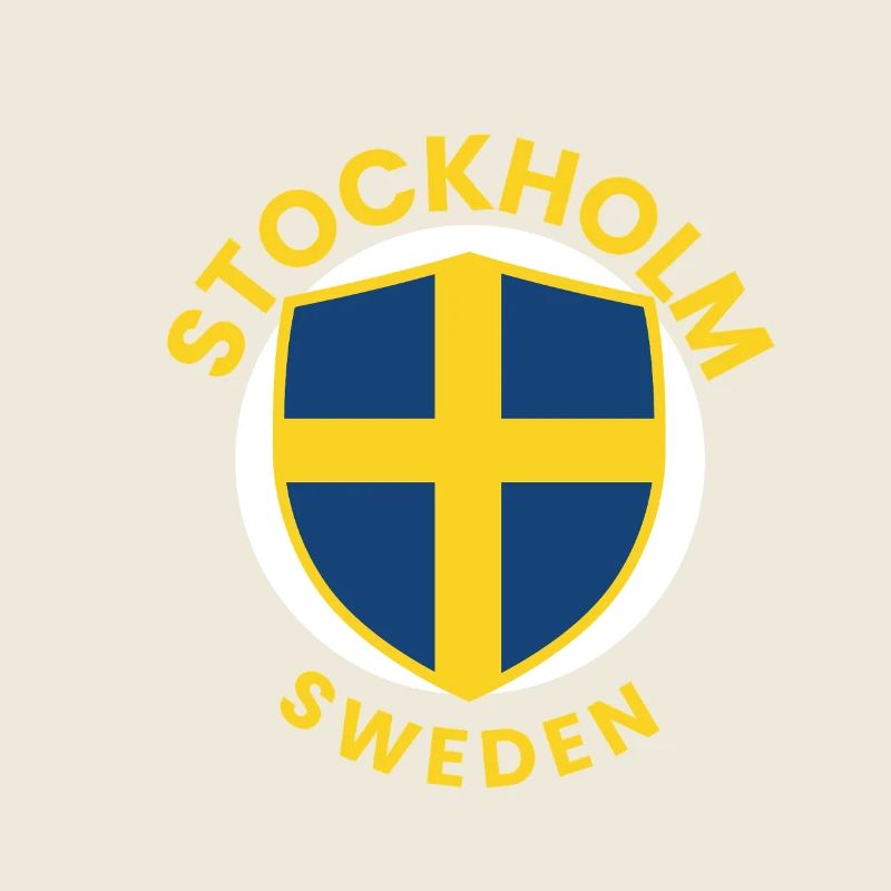 Emblème du bouclier de Stockholm Suède