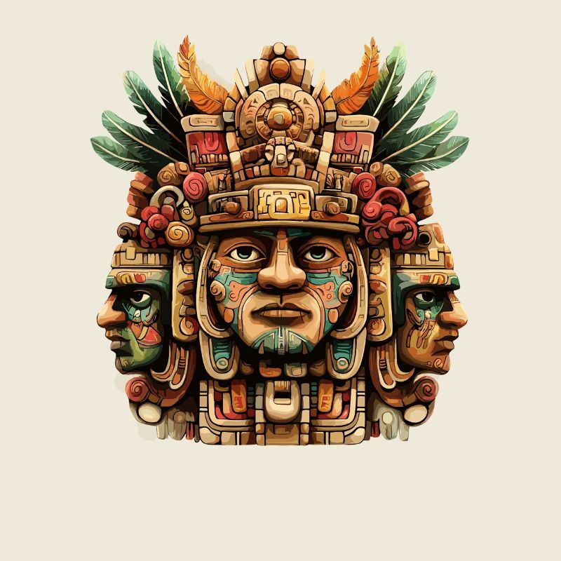Aztekische Totemmaske