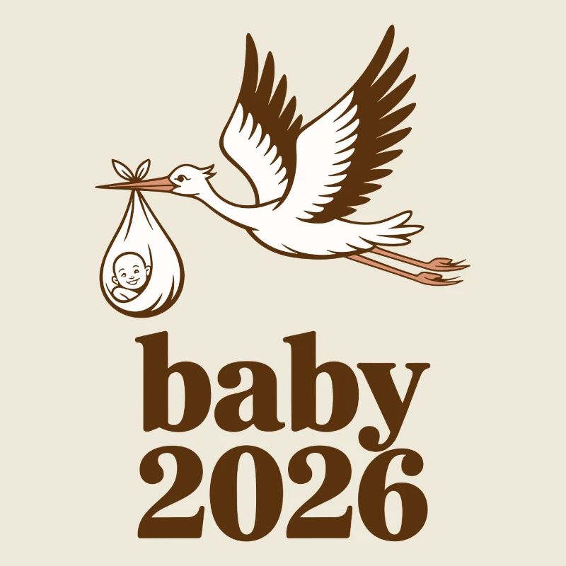 Annonce de naissance de Baby 2026 Stork