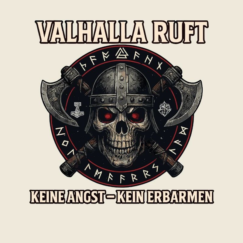 Valhalla Ruft Wikinger Runen Nordisch 