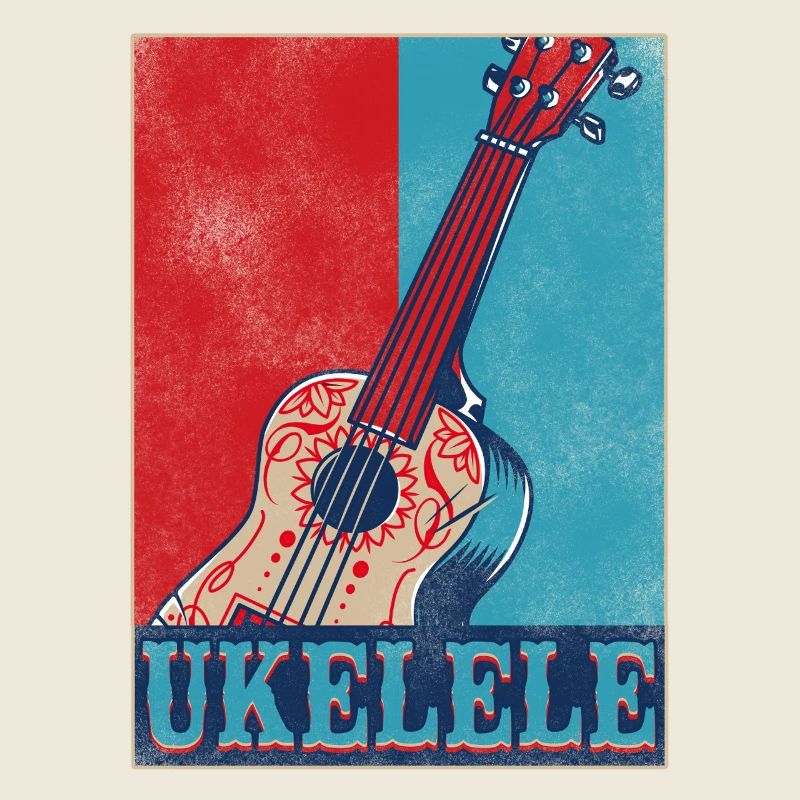 Hawaiian Ukulele Uke Retro Vintage