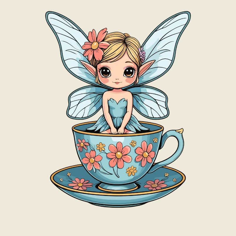 Blumenfee im Teacup
