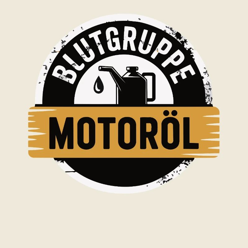Blutgruppe Motoröl Schrauber Design