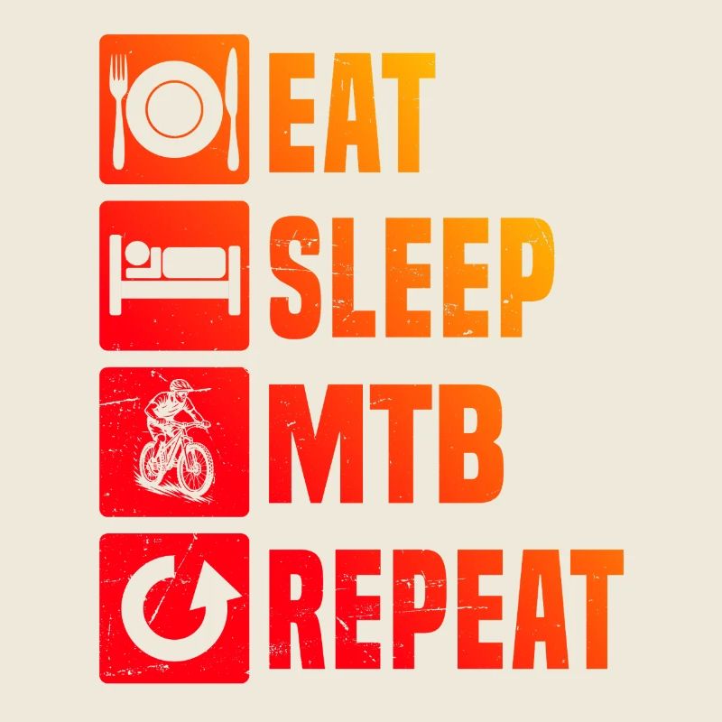 Modernes Mountainbike Artwork