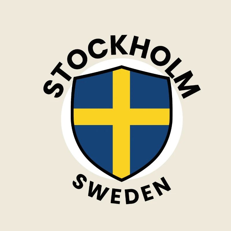 Bouclier de Stockholm Drapeau suédois