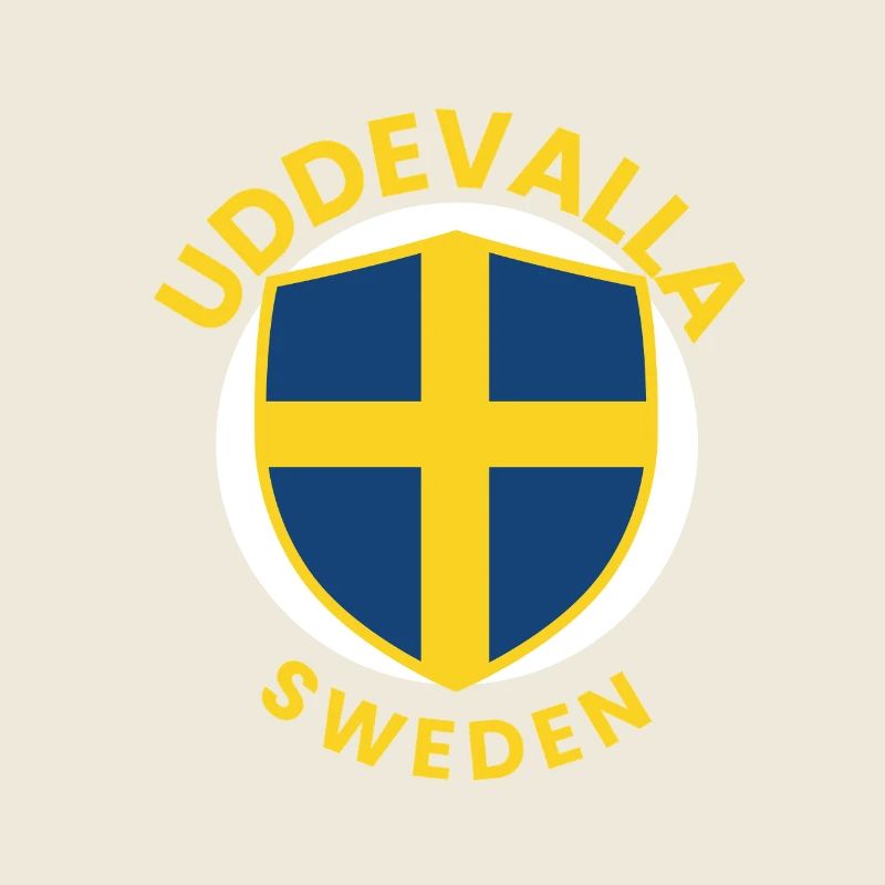 Uddevalla Schweden-Schilddesign