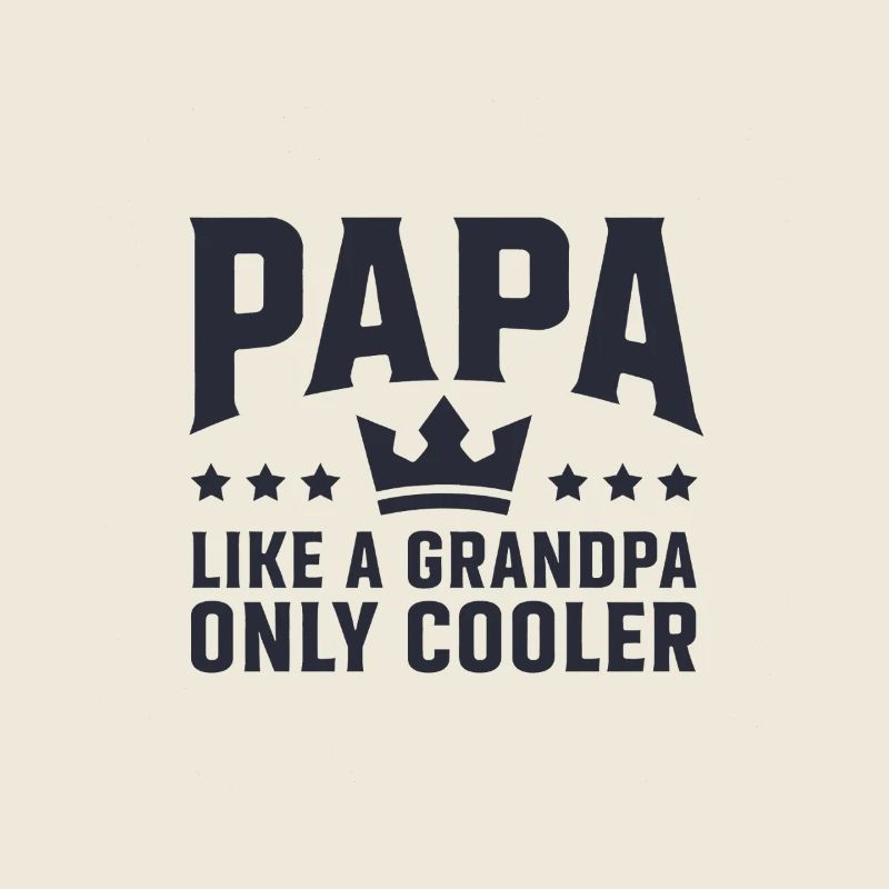 Cooler Papa Wie ein Opa Nur Cooler