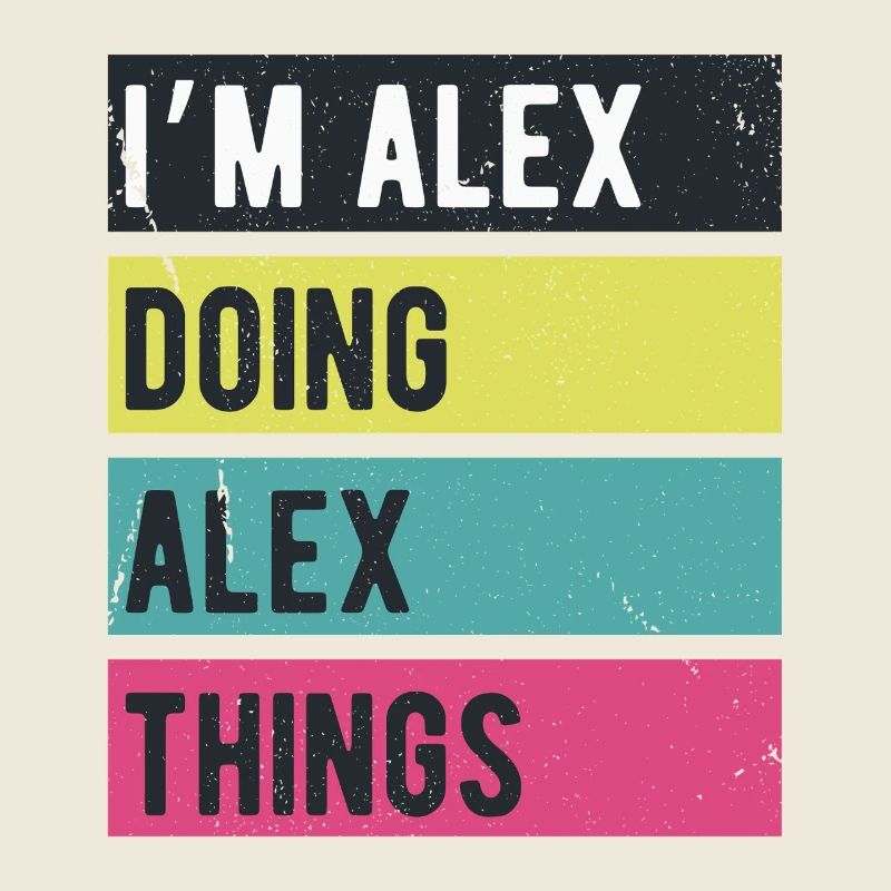Ich bin Alex und mache Alex-Dinge in Retro-Farben