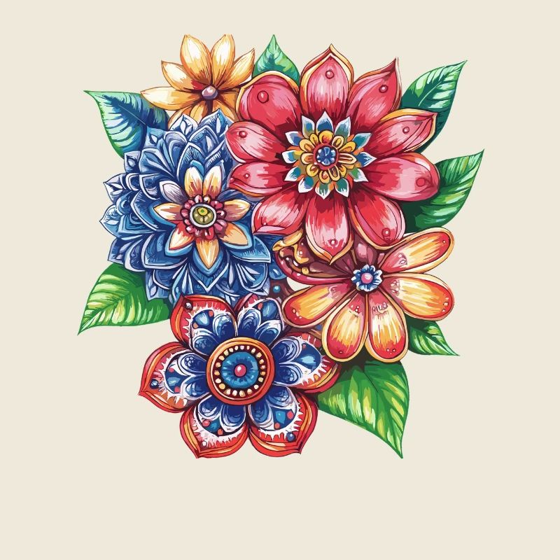 Bouquet de fleurs explosion de couleurs